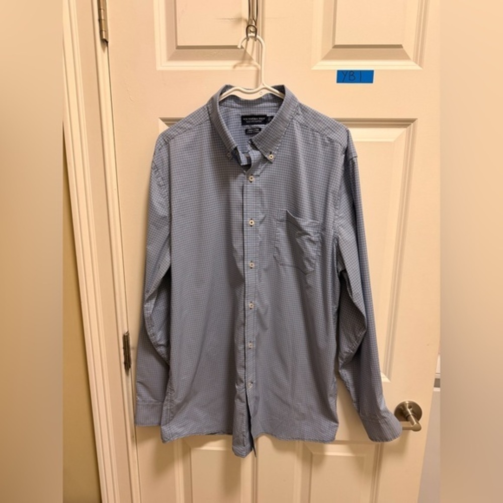 Mens Southern Tide Long Sleeve Button Down Dress Shirt